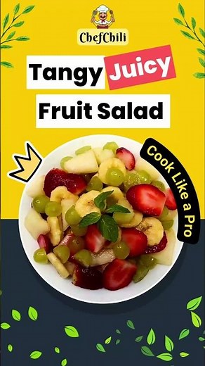 Tangy Juicy Fruit Salad | Fruit Salad | Strawberry Salad | Banana Salad | Mix Fruit Salad Recipe