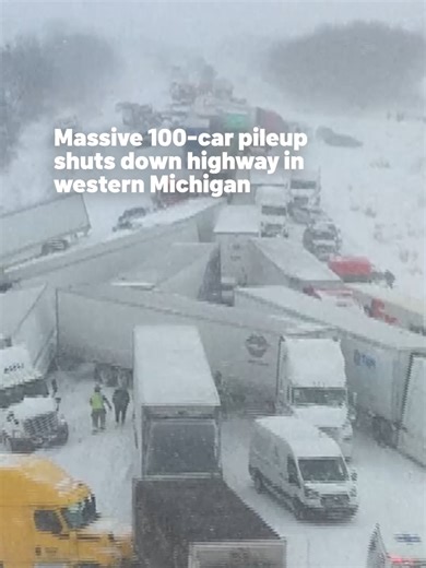 Massive Multi-Vehicle Crash on I-196 Due to Winter Weather