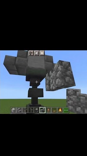 Cool statue build in minecraft #shorts #minecraft