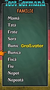 589K views · 10K reactions | Familie - Test Germană nivel A1 #invatagermana #deutschsprechen #deutschlernen | Învață Germană fără Profesor | Facebook