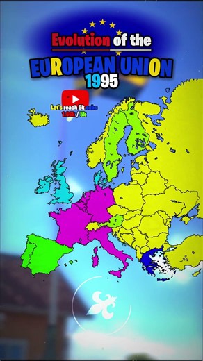 🇪🇺 Evolution of the European Union #europe #map #mapping #geography #europeanunion #france #germany