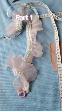 lace necklace making #diy#diycrafts
