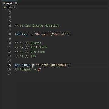String Escape Notation in 60 seconds! 🚀 #coding #frontendcourse #javascript