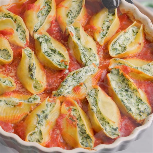 Stuffed Shells are everyone's favorite holiday baked pasta! | Sip and Feast