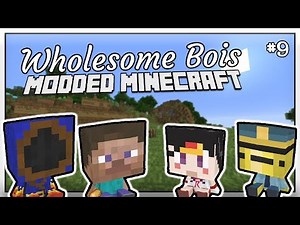 THE EXPLODING... WASHING MACHINE? | Modded Minecraft with the Wholesome Bois | 9