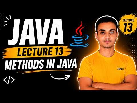 Methods in Java | Function in Java | Java Lecture 13 | Hindi