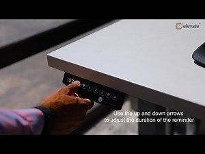 Elevate Height Adjustable Table Reminder Function