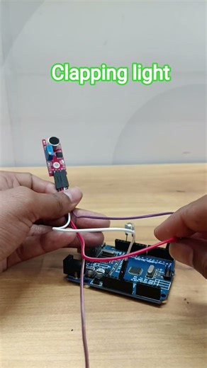 Clapping light project #arduino #robotics #robot #robots #science #scienceproject #diy