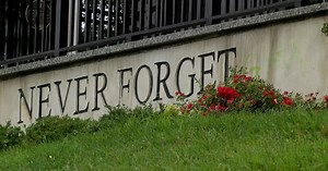 Indiana 9/11 Memorial defaced with graffiti, now says "Never Forget Gaza"