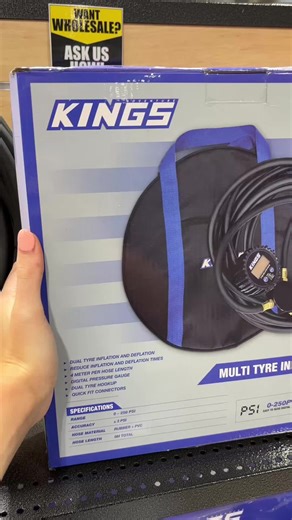 Inflate Two Tyres Simultaneously with Kings Multi Inflator
