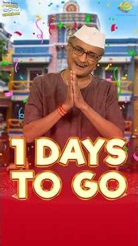1 day to go for 'Haso Hasao Diwas'! 🥳✨