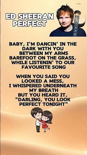 Ed Sheeran - Perfect (Lyrics)🎧🎤