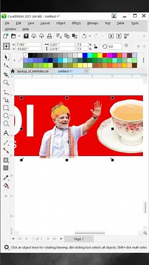 SIMPLE BANNER DESIGN IN CORELDRAW