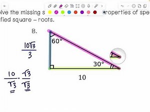 More Practice with Special Right Triangles