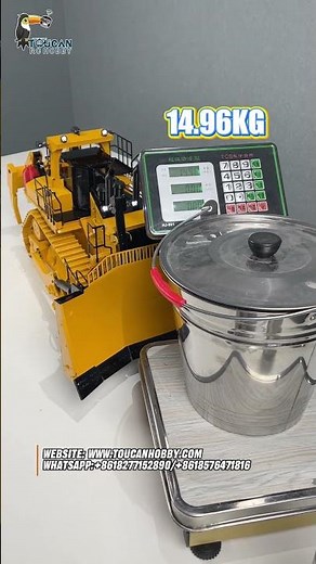 ULTIMATE PUSHING TEST: 40KG RC BULLDOZER POWER DEMONSTRATION!