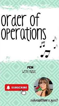 Order of operations song