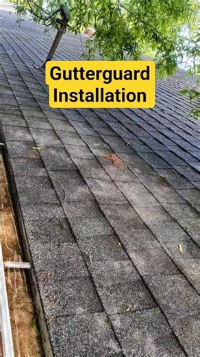 Gutterguard installation! #gutters #gutterguards #homerepair #diy #shorts