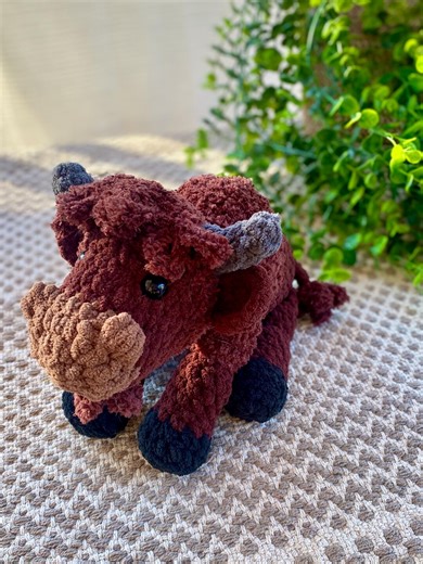 Bison Buffalo Stuffed Animal Handmade Crochet Gift - Etsy