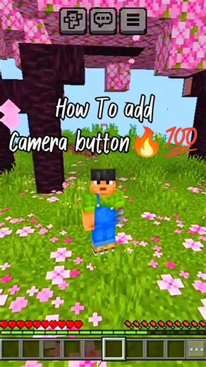 How To add Camera Button in Minecraft 🔥💯