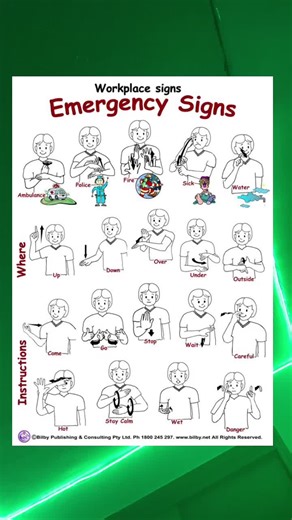 Sign language for emergencies,directions, and instruction! Thank you for 100 likes 🥰 #fyp #signlanguage #goviralovernight #pls #dontletthisflip#foru