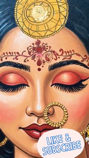 Bengali Bride Painting 🎨🔥 | Red Eyes Look Magic 😱 #viralshorts.