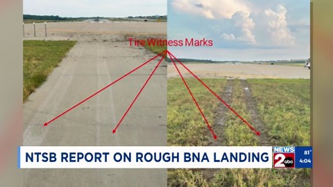NTSB report released after rough landing at BNA