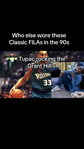 Tupac wore Grant Hill’s signature FILAS in the iconic All Eyez on Me photos #tupac #2pac #fila #hiphopmusic #fyp