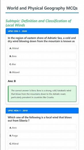 Definition and Classification of Local Winds