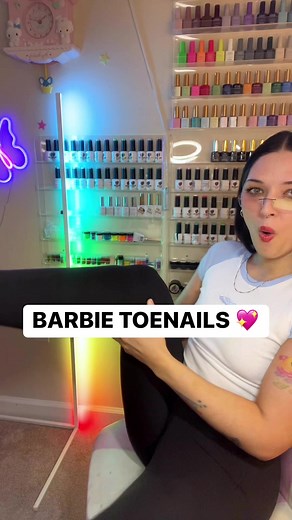 BARBIE TOENAILS?! 💖🤢 Yes they are terrifying and yes I drilled them off ASAP because she was literally staring at me 24/7 🤣 Who should I toenail next? #nailartist #naildesigns #toenailart #pedicure #handpaintednailart #notd #nailartaddict #nailtechnician #barbiemovie | Madison McCollough