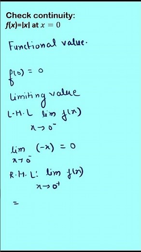 Continuity of function #calculus #ncert #ncertmaths #ytshorts #youtubeshorts #mathematics #cbse2026