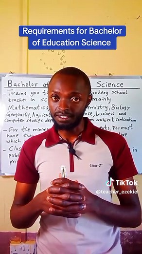 Requirements for Bachelor of Education Science