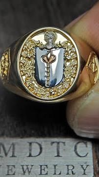 Custom Family Crest Ring