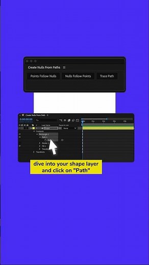 Create Nulls from Paths in After Effects