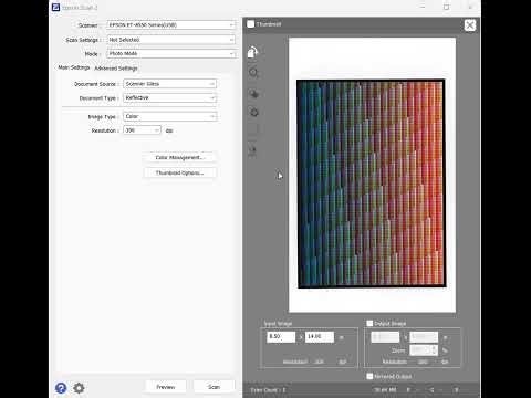 Print Prism - Epson Scan 2 Settings