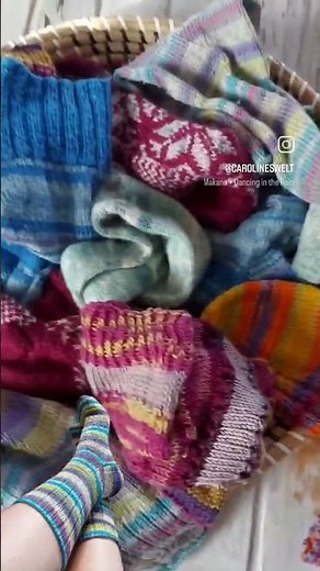 Socken stricken für Anfänger #carolineswelt #strickenlernen
