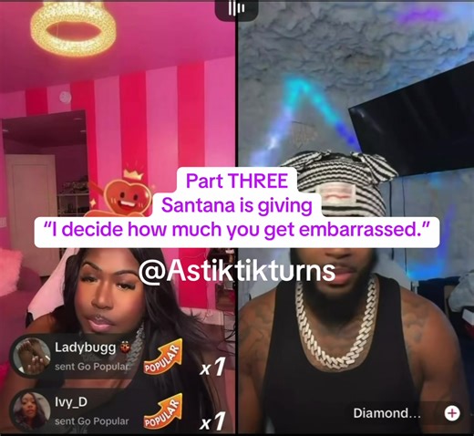 As TikTok Turns This episode: Access Is the Program -Powered by Leverage (Part 3) Now the mask slips. Belittling on live isn’t honesty it’s performance. These two are draining 😩🤣 it’s giving humiliation ritual Santana was NOT this with Dee and Zell. Notice the tactics: • Threats framed as restraint • Mockery used as control • Affection replaced with taunting • Power flexed through exposure This isn’t passion. It’s who’s allowed to speak, who’s allowed to check, and who’s allowed to feel small 
