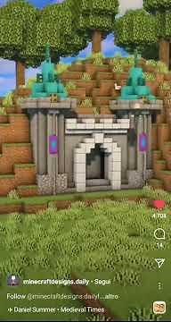 Come creare un Castello Medievale (entrata) su Minecraft