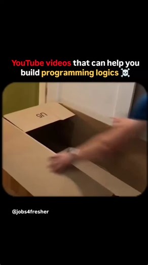 Jobs4fresher.com on Instagram: "Struggling with programming logic? These videos will help you master problem-solving, improve coding efficiency, and build strong fundamentals. Whether you're a beginner or looking to sharpen your skills, these resources will guide you through proven strategies, habits, and techniques to think like a programmer. Learn how to break problems into smaller steps, apply real-world logic, and develop the mindset needed to write clean, efficient code. Start watching now 