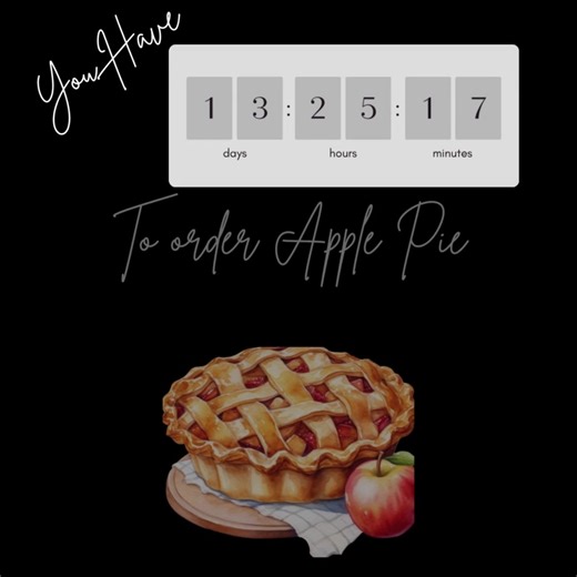 The countdown is on and Fort Mill Bakery is open and ready to get started on creating your Thanksgiving Dessert Tablescape. All you need to do is place the order at fortmillbakery.com It’s that simple! #fortmillbakery #fortmilleats #thanksgiving #pie