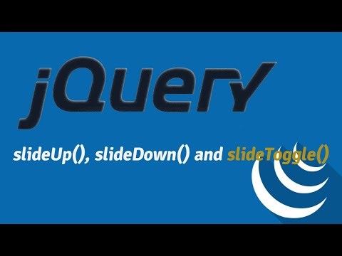 slideUp slideDown and slideToggle