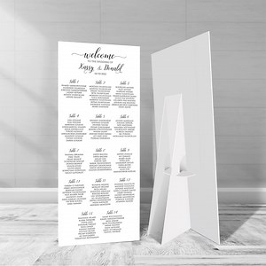 Extra Large Wedding Seating Chart, 6 Feet Tall Seating Chart, Minimalist Wedding Seating Plan, Seating Plan Sign, Guest Seating Sign - Etsy