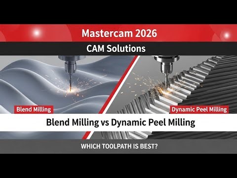 Mastercam 2026: Blend Milling और Dynamic Peel Milling | Best CNC Toolpaths हिंदी में