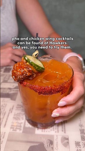 pho- and chicken wing-inspired cocktails 🍜🍗