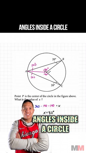 Circle Geometry: Calculating Angles Inside a Circle