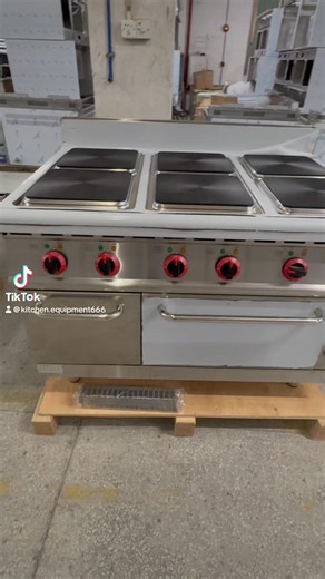 Electric Range With 6-Hot Plate & Oven #KitchenEquipment #FoodBusiness #stainlesssteel #hotelequipment #ODM #customizable #cateringequipment #CommercialKitchen #CookingEquipment #OEM #kitchenequipmentsupplier #chefslike #smartkitchen | Julie Lee