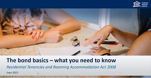 Bond basics - what you need to know | Residential Tenancies Authority