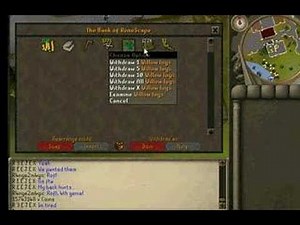 Runescape - My Pure Woodcutter Bank