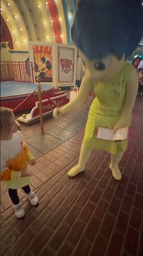 Meeting Joy From “Inside Out” At Disneyland