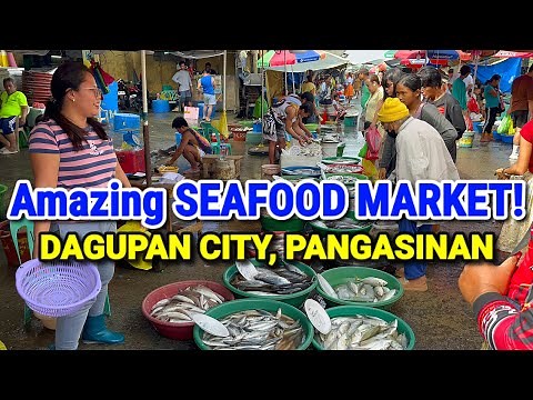 BIGGEST Seafood Market of Pangasinan | DAGUPAN FISH MARKET + PALENGKE | DECEMBER TOUR - PHILIPPINES