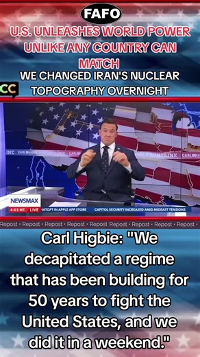 #carlhigbiefrontline #news #politicalnews #newsmaxanchor newsmax #iran | carl higbie